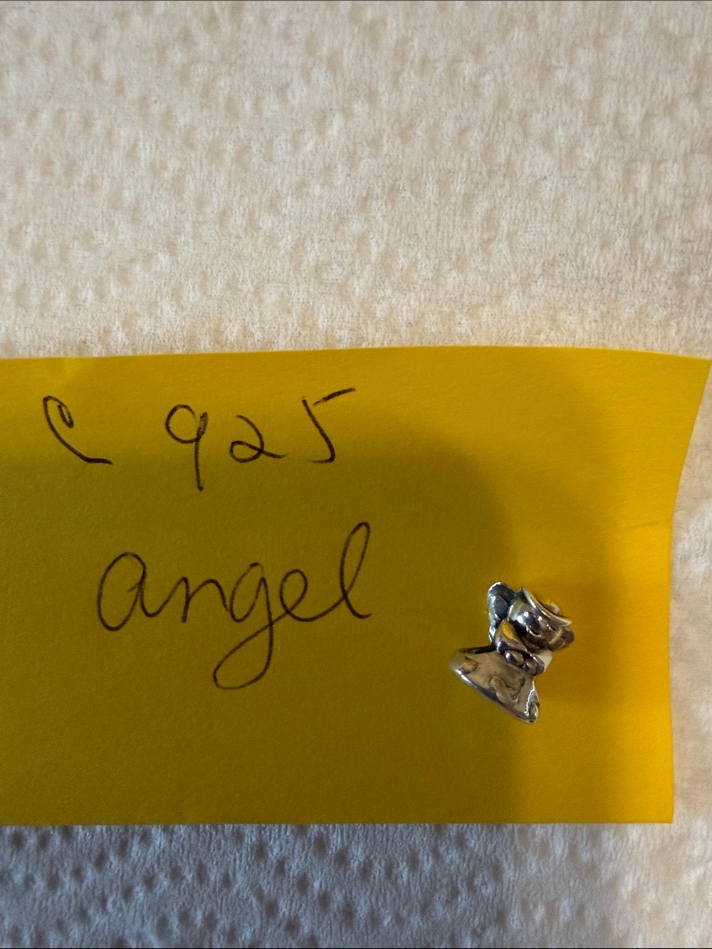 Camilla Silver-Tone Angel Brooch with Polished Finish